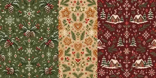 Nordic Christmas Patterns generated by chatgpt-image