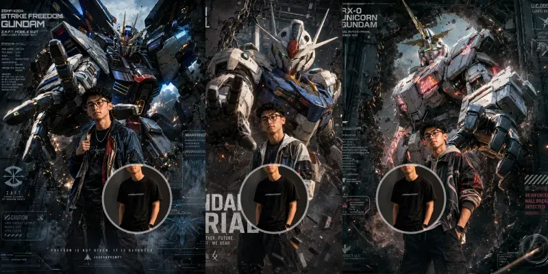 Gundam Mecha Posters generated by undefined