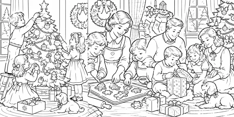 Nostalgic Christmas Coloring Books