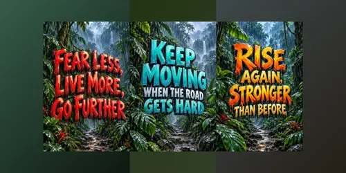 Rainforest Motivation Posters generated by chatgpt-image
