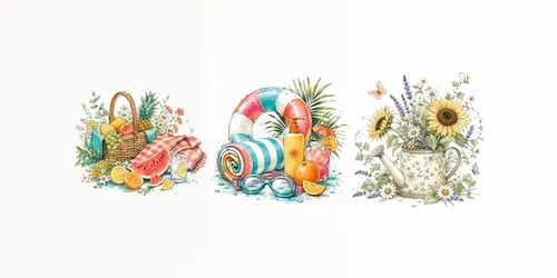 Summer Doodle Kits generated by chatgpt-image