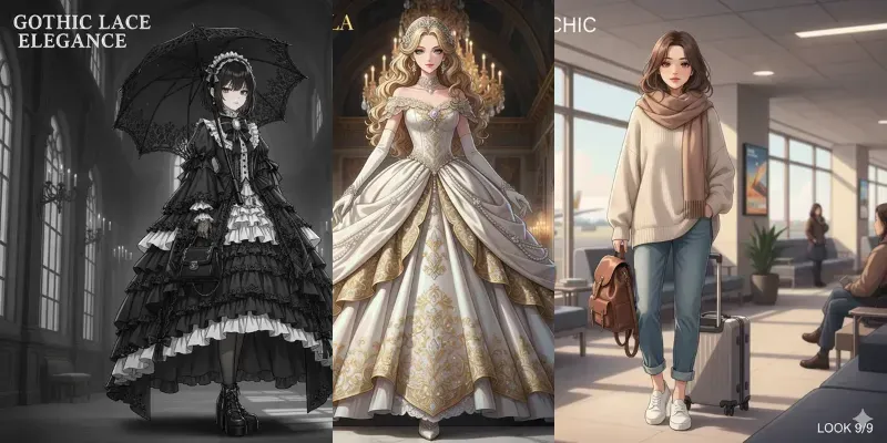 Anime Girl Fashion Lookbook Generators generated by undefined