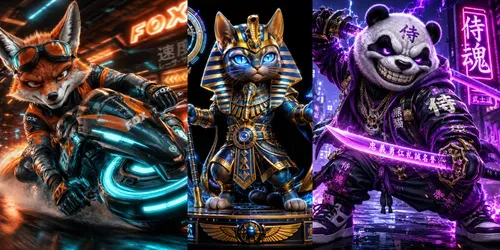Neon Beast Street Legends X generated by chatgpt-image