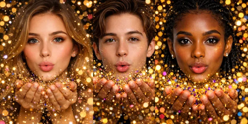 Own Festival Bokeh Confetti Portraits generated by undefined
