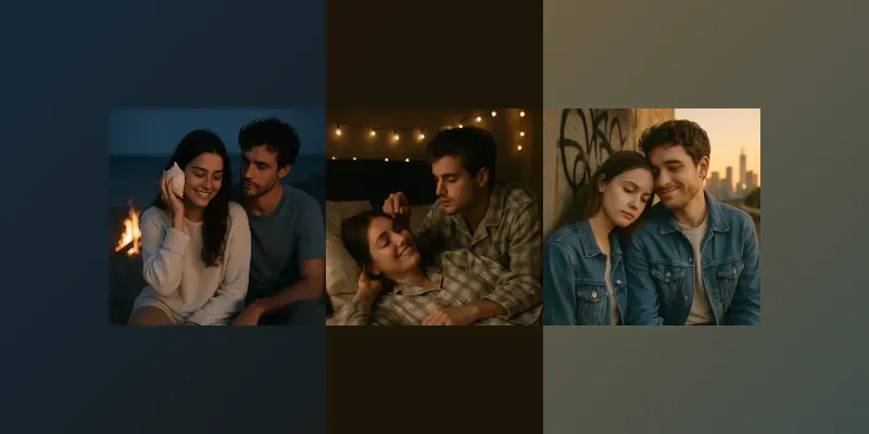 Cinematic Couple Portrait Photography generated by undefined