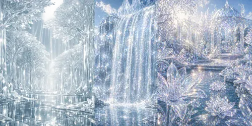 Transparent Glass Universes generated by chatgpt-image