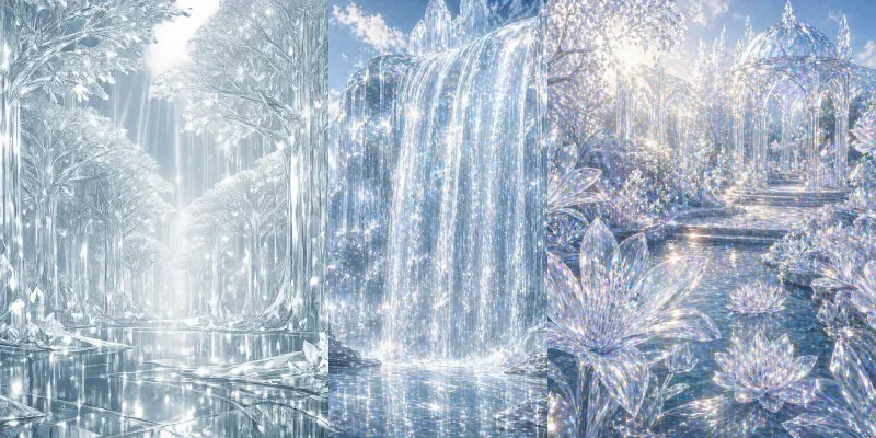 Transparent Glass Universes generated by undefined