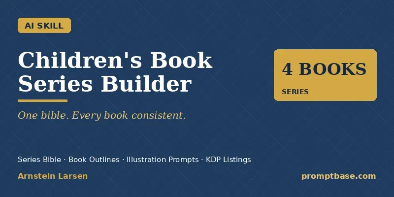 Childrens Book Series Builder generated by undefined