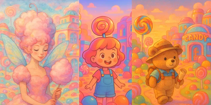 Retro Candycore Character Worlds generated by undefined