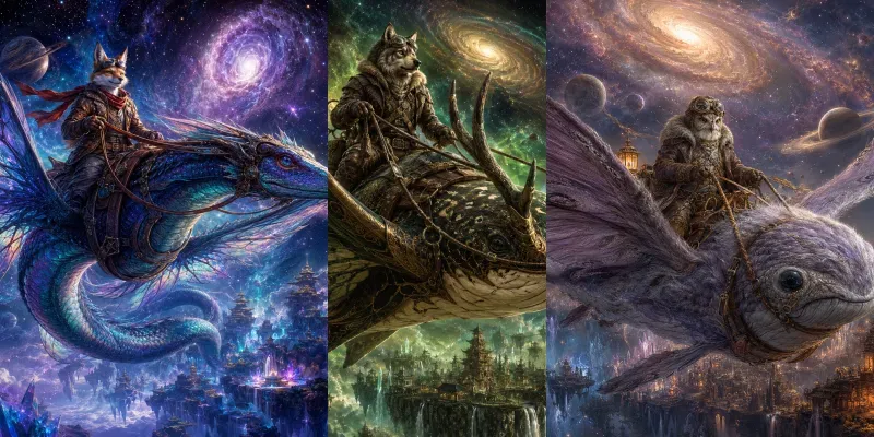 Cosmic Voyager Beast Pilots generated by undefined