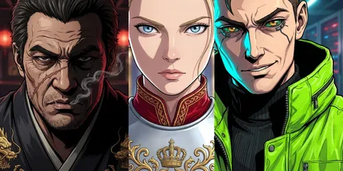 Premium Anime Character Portraits generated by gemini-image