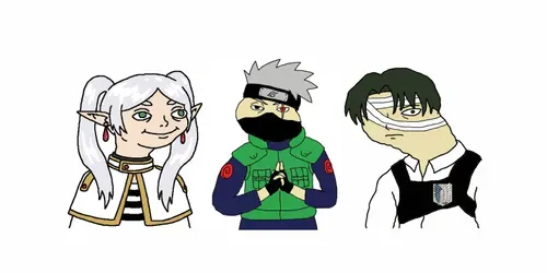 Ms Paint Meme Style Character Drawings generated by gemini-image
