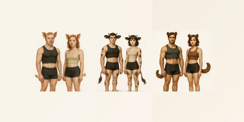 Semihuman Character Pairs generated by undefined