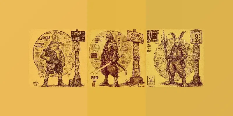 Retro Underground Ink Character Packs generated by undefined
