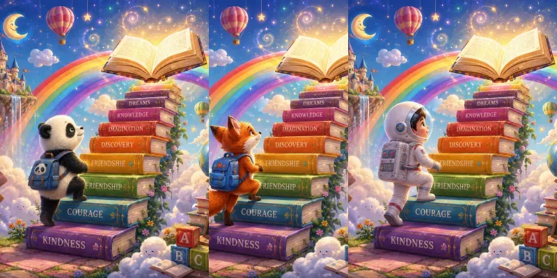 Rainbow Book Journeys generated by undefined