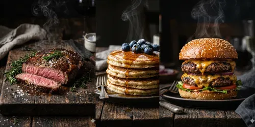 Commercial Moody Food Photography generated by gemini-image