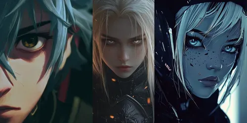 Anime Cinematic Character Portraits generated by midjourney