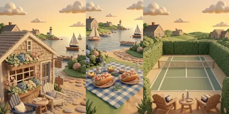 Summer Connecticut Life 3d Claymations generated by undefined
