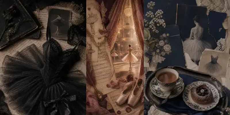 Dark Academia Ballerina Junk Journals generated by undefined