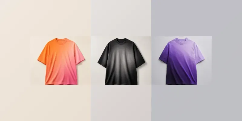 Gradient Tshirt Color Studios generated by undefined