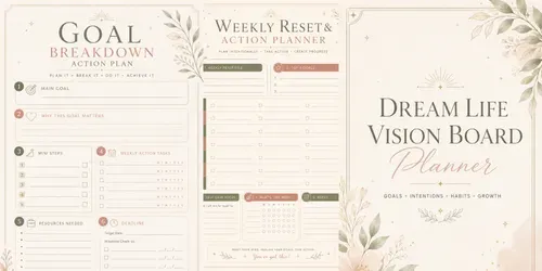 Vision Board Goal Planner Kits generated by chatgpt-image