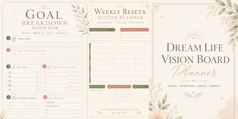 Vision Board Goal Planner Kits generated by undefined