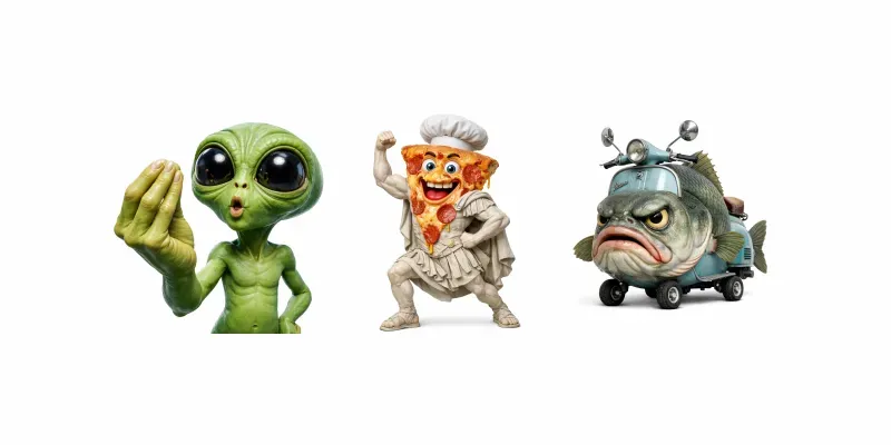 Italian Brainrot Surreal Characters generated by undefined