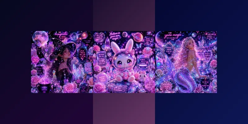 Magic Neon Aesthetic Packs generated by undefined