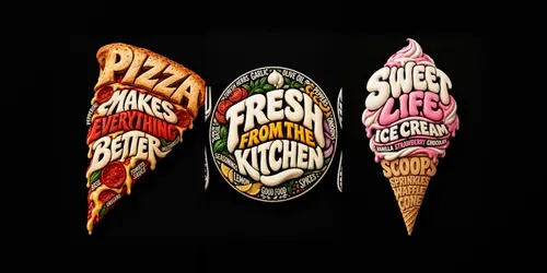 Food Typography Art generated by chatgpt-image