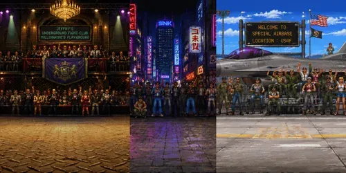 Arcade Battle Arena Backgrounds generated by chatgpt-image