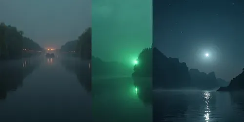 Ultracinematic Moody River Landscapes generated by flux