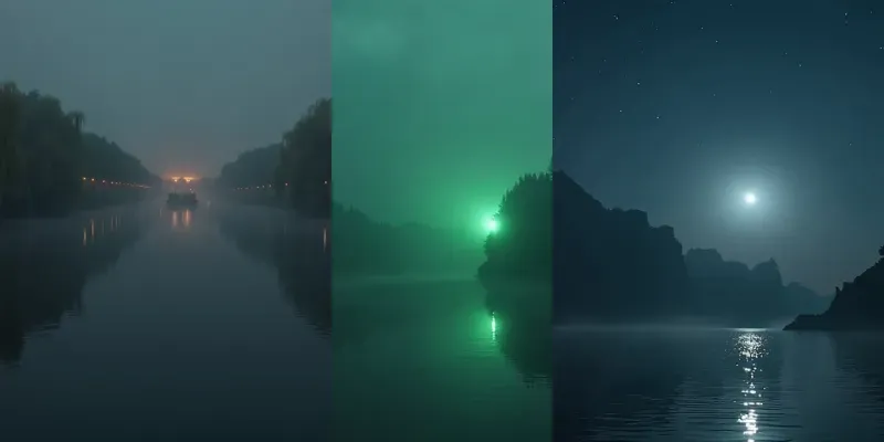 Ultracinematic Moody River Landscapes generated by undefined