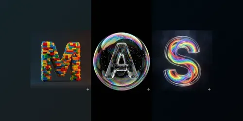 Hyperrealistic 3D Material Alphabets generated by gemini-image