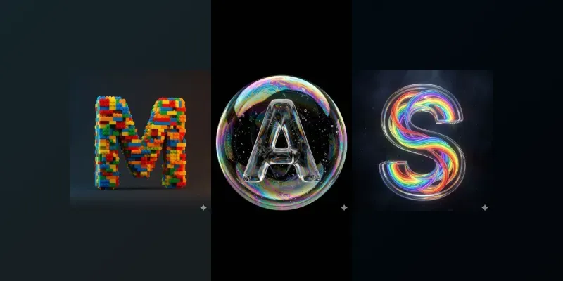 Hyperrealistic 3D Material Alphabets generated by undefined