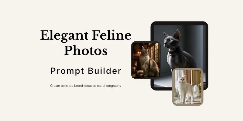 Elegant Cat Photos generated by undefined