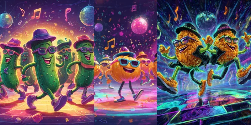 Dancing Vegetables generated by undefined