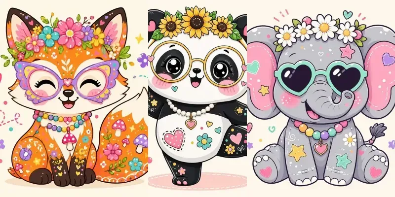 Whimsical Cute Character Clipart generated by undefined