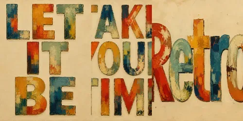 Vintage Abstract Oil Art Typographies generated by chatgpt-image