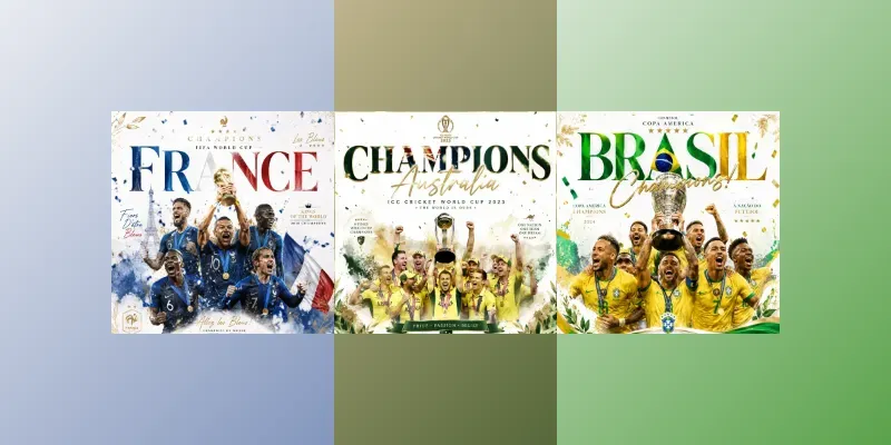 Luxury Champions Victory Posters generated by undefined