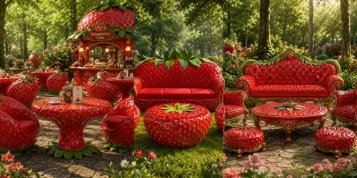 Luxury Garden Bench Sets generated by chatgpt-image