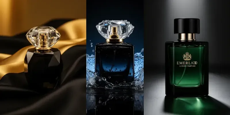 Luxury Black Glass Perfume Products generated by undefined