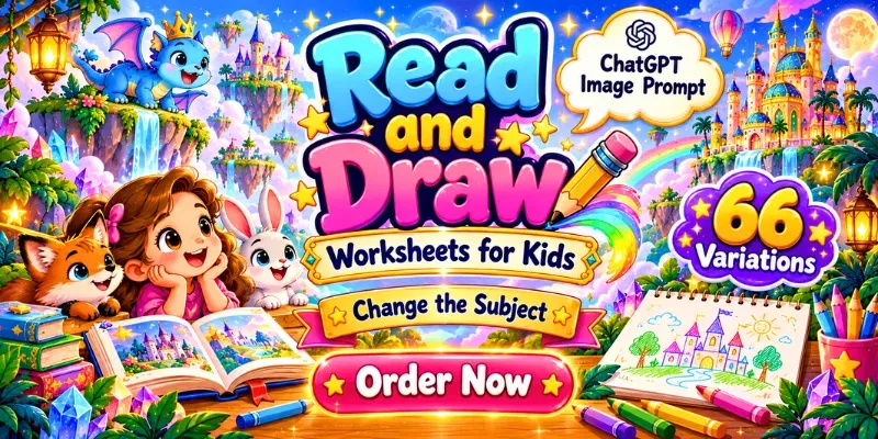 Read And Draw Worksheets For Kids