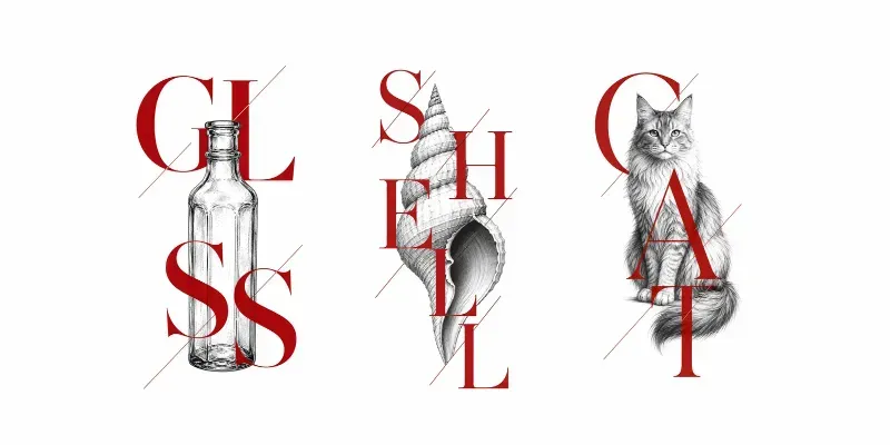 Botanical Type Editorial Posters generated by undefined