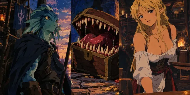 Anime Cinematic Character Dnd Scenes