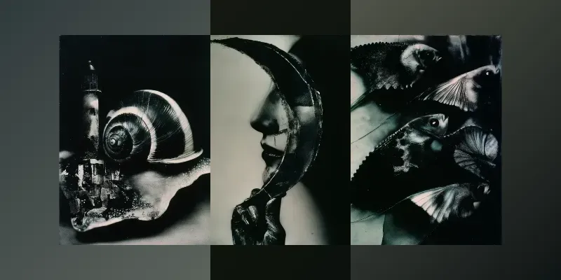 Monochromatic Surreal Art generated by undefined