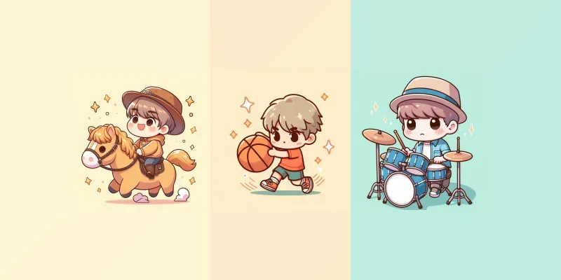 Adorable Chibi Illustrations generated by undefined