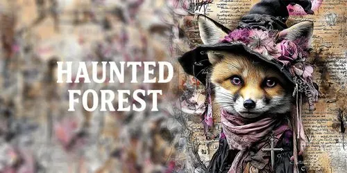Haunted Forest Creatures Junk Journals generated by midjourney