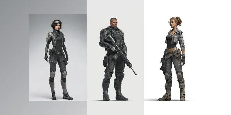 Scifi Character Digital Art For Gaming generated by undefined
