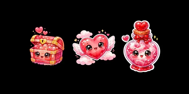 Sugary Heartbeats The Kawaii Love Collections generated by undefined
