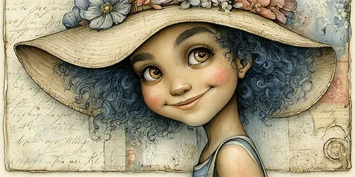 Vintage Coastal Junk Journal Art Pages generated by midjourney